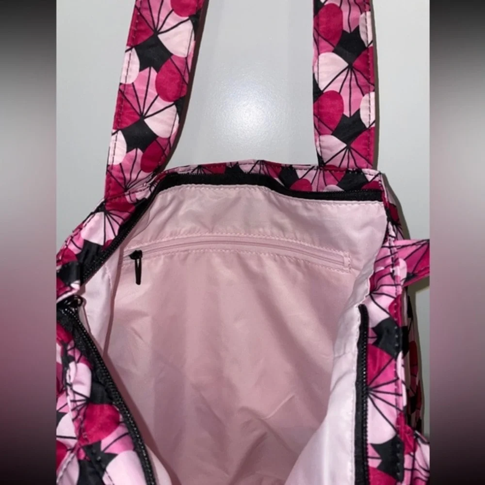 Ju-ju-be Onyx Heart Be Light Tote‎ Bag Pink Black NWT